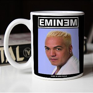 Caneca Eminem Belo Made in São Paulo Meme Branca