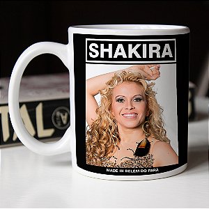 Caneca Shakira Joelma Made In Belém do Pará Meme Branca