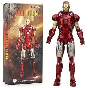 Action Figure Homem de Ferro Iron Man Mark 7 MK VII Vingadores Guerra Infinita Marvel Comics Escala 1/6 Empire Toys