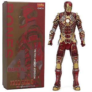 Estátua Homem de Ferro Iron Man Mark 41 MK XLI Steampunk Homem de Ferro 3 Marvel Comics Escala 1/6 Crazy Toys