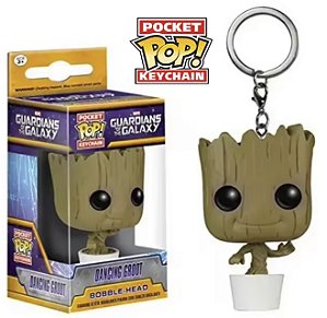 Funko Pocket Pop Keychains Chaveiro Dancing Groot Guardiões da Galáxia Marvel Comics