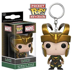 Funko Pocket Pop Keychains Chaveiro Loki Marvel Comics