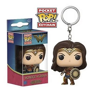 Funko Pocket Pop Keychains Chaveiro Mulher Maravilha Wonder Woman DC Comics