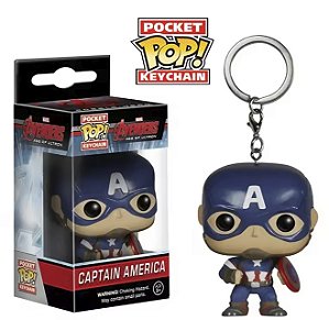 Funko Pocket Pop Keychains Chaveiro Capitão América Avengers Marvel Comics