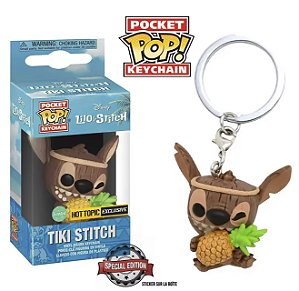 Funko Pocket Pop Keychains Chaveiro Tiki Stitch Abacaxi Lilo e Stitch Disney
