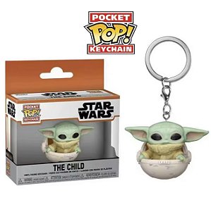 Funko Pocket Pop Keychains Chaveiro Baby Yoda Na Nave Star Wars Guerras nas Estrelas