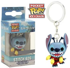 Funko Pocket Pop Keychains Chaveiro Stitch 626 Lilo e Stitch Disney