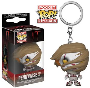 Funko Pocket Pop Keychains Chaveiro It Pennywise A Coisa With Wig Terror