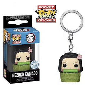 Funko Pocket Pop Keychains Chaveiro Nezuko Kamado Dentro do Cesto Demon Slayer Anime