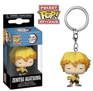 Funko Pocket Pop Keychains Chaveiro Zenitsu Agatsuma Demon Slayer Anime