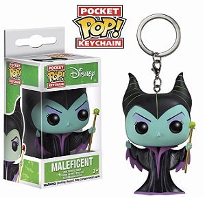 Funko Pocket Pop Keychains Chaveiro Vilã Malévola Maleficent A Bela Adormecida Disney