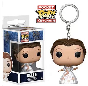 Funko Pocket Pop Keychains Chaveiro Princesa Belle Beauty and the Beast A Bela e a Fera Disney