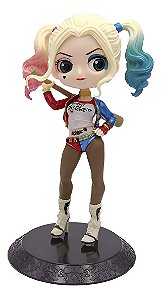 Estátua Colecionável Qposket Alerquina Harley Quinn Esquadrão Suicida DC Comics 15 cm