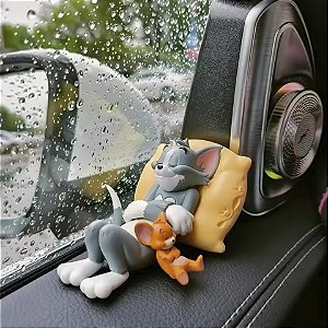 Estátuas Colecionáveis Tom e Jerry Dormindo 8 cm