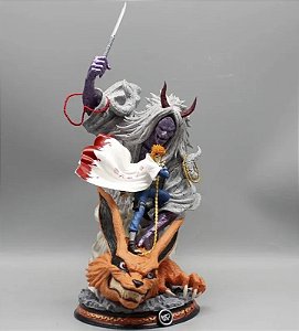 Estátua Colecionável Naruto Namikaze Minato Kurama Naruto Shippuden 20 cm