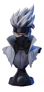 Estátua Busto Colecionável Kakashi Hatake Naruto Shippuden Anime 15 cm
