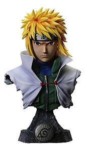 Estátua Busto Colecionável Namikaze Minato Naruto Shippuden Anime 15 cm