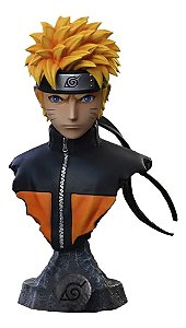 Estátua Busto Colecionável Naruto Uzumaki Naruto Shippuden Anime 15 cm