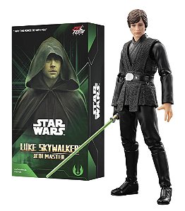 Action Figure Luke Skywalker Mestre Jedi Master Guerra Nas Estrelas Star Wars Escala 1/10 Zd Toys