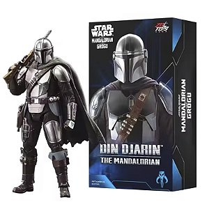 Action Figure Din Djarin O Mandaloriano Mandalorian Grogu Guerra Nas Estrelas Star Wars Escala 1/10 Zd Toys