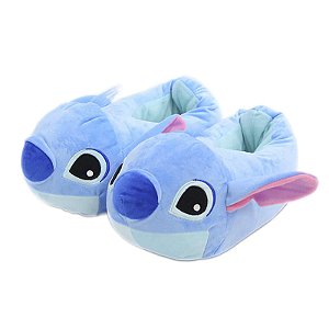 Pantufa de Pelúcia 3D Stitch Lilo e Stitch Tamanho Único 28 cm