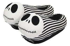Pantufa de Pelúcia 3D Jack Skellington Tamanho Único 28 cm