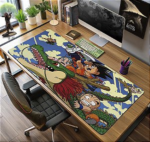 Mousepad Gamer Goku, Bulma, Shenlong, Kuririn Dragon Ball Z 90x40 cm