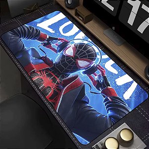 Mousepad Gamer Homem Aranha Miles Morales Spider Man Marvel 90x40 cm
