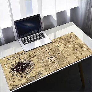 Mousepad Gamer Mapa do Maroto Hogwarts Harry Potter 90x40 cm