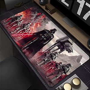 Mousepad Gamer Darth Vader e os Stormtroopers Star Wars Guerra nas Estrelas 90x40 cm