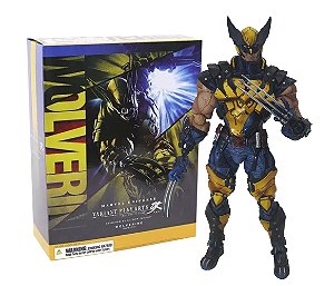 Action Figure Wolverine Logan X-Men Vingadores Avengers Marvel Play Arts Kai 26 cm