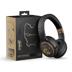 Headset Fone de Ouvido Bluetooth 5.3 Homem de Ferro Iron Man Marvel Avengers