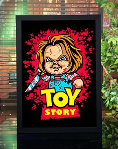 Quadro Chucky Toy Story Brinquedo Assassino Child's Play A3