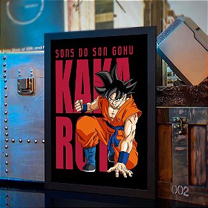 Quadro Goku Sons Do Son Goku Kakaroto Dragon Ball Z DBZ Anime A3