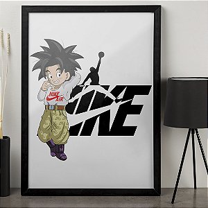 Quadro Goku Nike Air Dragon Ball Jordan NBA Basquete A3