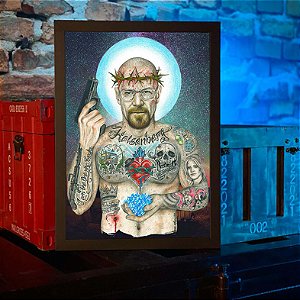 Quadro Heisenberg Breaking Bad Sr Walter White Tattoo Cristal Cookin A3
