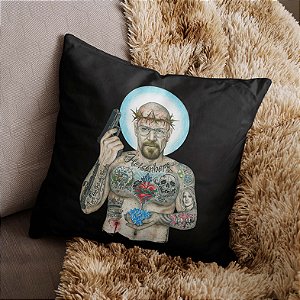 Almofada Heisenberg Breaking Bad Sr Walter White Tattoo Cristal Cookin 45x45