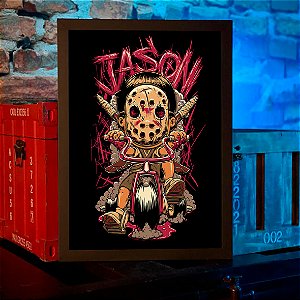 Quadro Jason Voorhees Kid Horror Terror Sexta-Feira 13 A3
