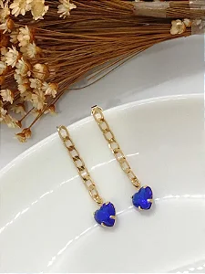 Brinco Corrente Coração Bic