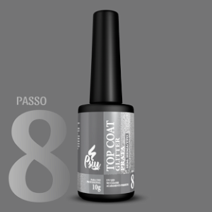 Psiu - Top Coat Glitter Prata 10g