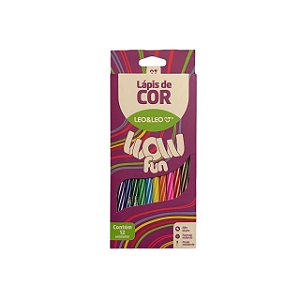 Lápis de Cor WOW Leo&Leo c/ 12 cores