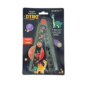 Régua Plástica Dobrável Dino