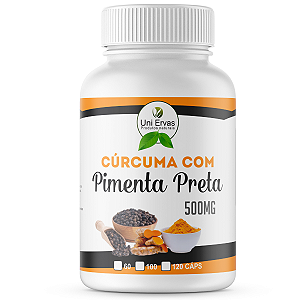 CURCUMA COM PIMENTA 500mg 120 CAPS