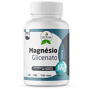 MAGNESIO GLICENATO 500mg 120 CÁPSULAS