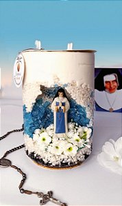 Vela Devocional Santa Dulce – Com aroma de alfazema e toque artesanal