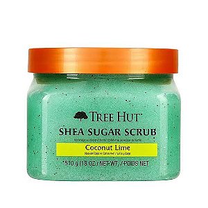 Esfoliante Coconut Lime Shea Sugar Scrub Tree Hut 510g