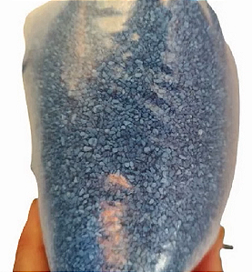 Areia Substrato Para Aquário Azul Para Decoração 800g