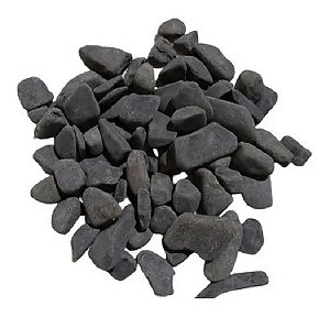 Pedra Preta Seixo Rolada P/ Vasos Jardins Decoração 5kg N°1