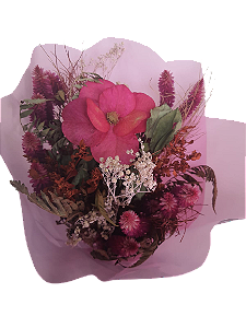 Buque Misto De Flores Desidratadas  Decoração Rosa