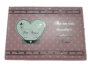 Cartão Dobradura Romântico Decorativo Modelo 6